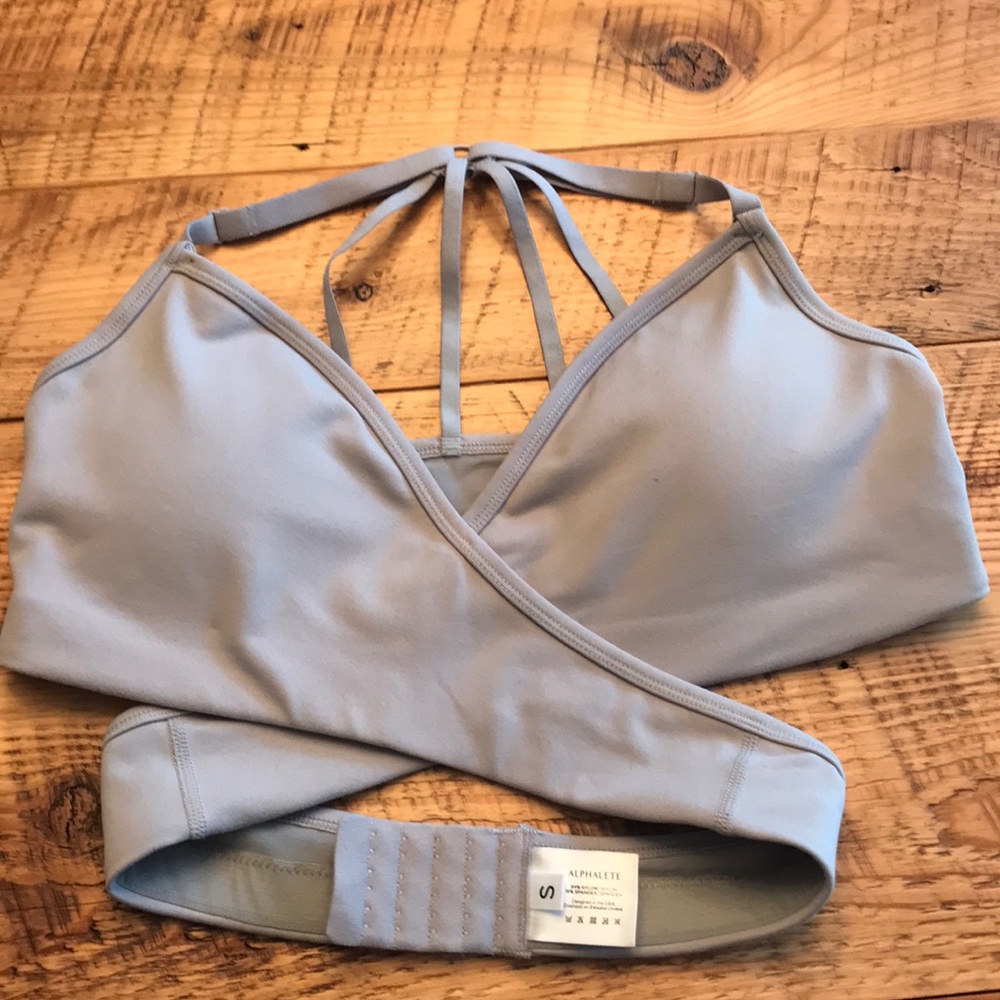 Alphalete wrap sports bra.